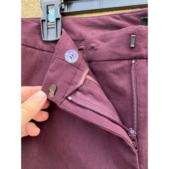 Mario Serrani Pants Size 8 Merlot Slim Fit Comfort Stretch - Picture 3 of 6